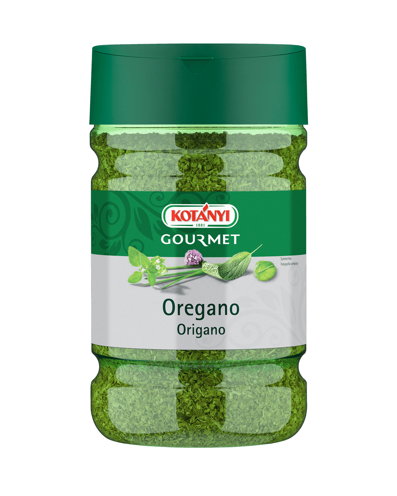 Kotányi Gourmet Oregano crushed in 1200cm³ tin