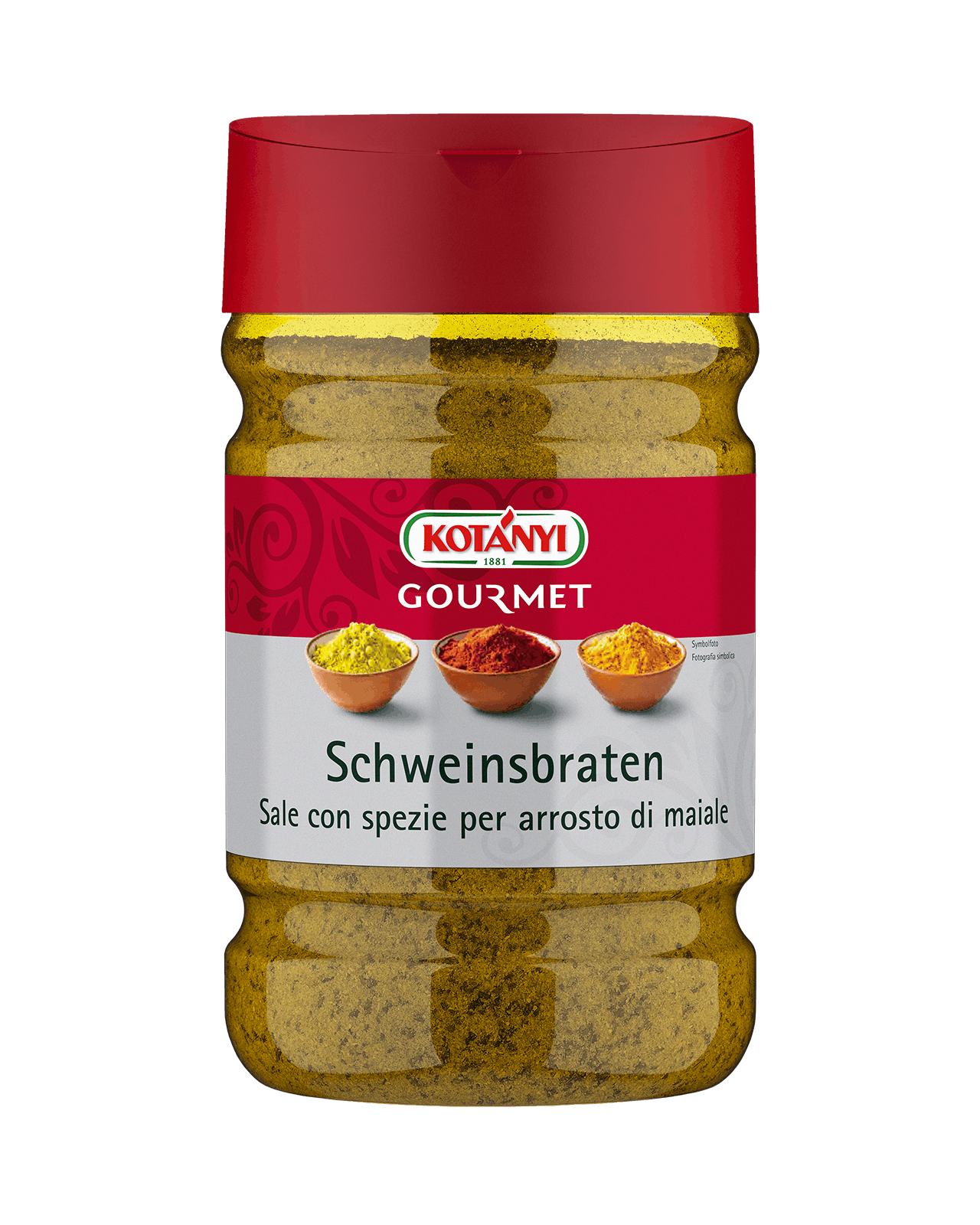 Kotányi Gourmet Roast pork seasoning salt in 1200cm³ tin